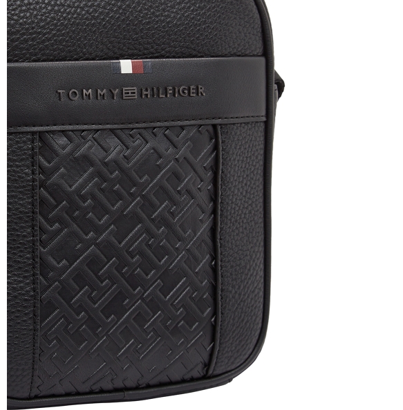 Τσάντα TOMMY HILFIGER TH Monogram Reporter Bag 13153 Μαύρο