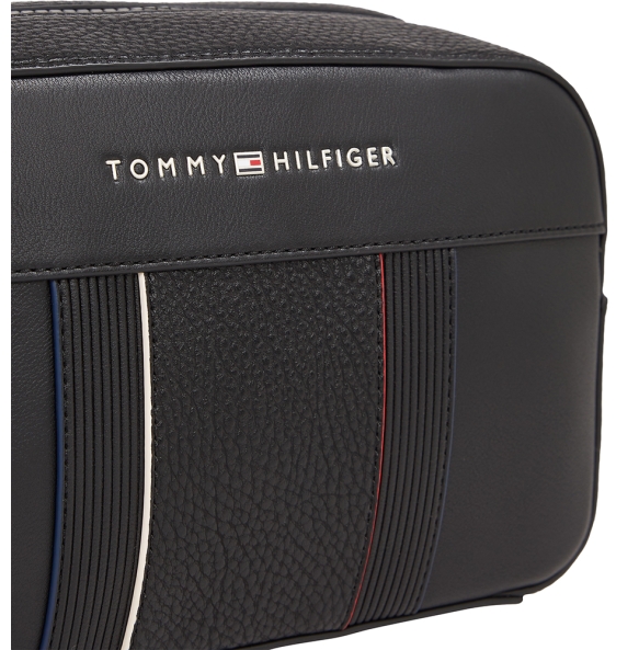 Τσαντάκι TOMMY HILFIGER TH Metal Logo Washbag 13301 Μαύρο