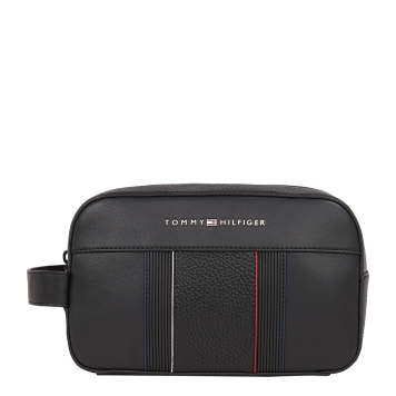 Τσαντάκι TOMMY HILFIGER TH Metal Logo Washbag 13301 Μαύρο