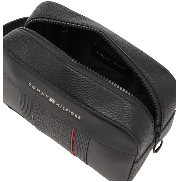 Τσαντάκι TOMMY HILFIGER TH Metal Logo Washbag 13301 Μαύρο