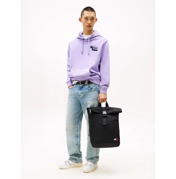Σακίδιο TOMMY HILFIGER Essential Roll-Top Backpack 13401Μαύρο