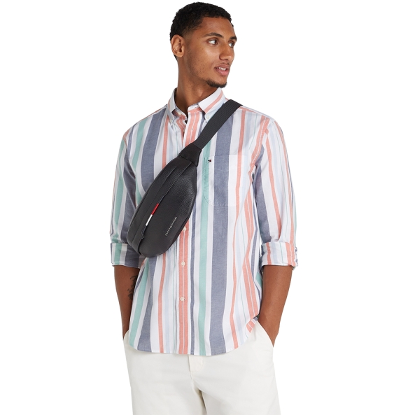 Τσαντάκι μέσης TOMMY HILFIGER TH Central BumBag 13488 Μαύρο