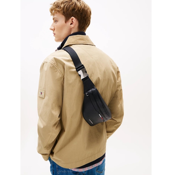 Τσαντάκι μέσης TOMMY HILFIGER TH Central BumBag 13488 Μαύρο