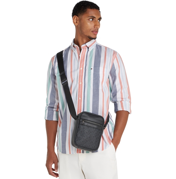 Τσαντάκι TOMMY HILFIGER TH Monogram Reporter Bag 13493 Μαύρο