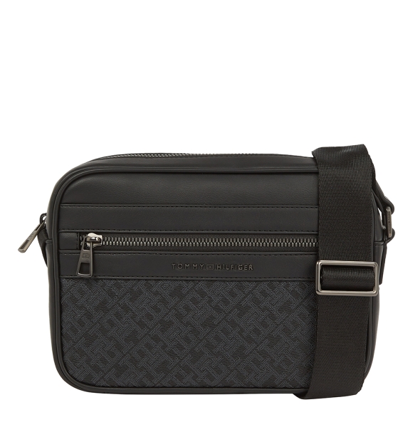 Τσαντάκι TOMMY HILFIGER TH Monogram Reporter Bag 13494 Μαύρο