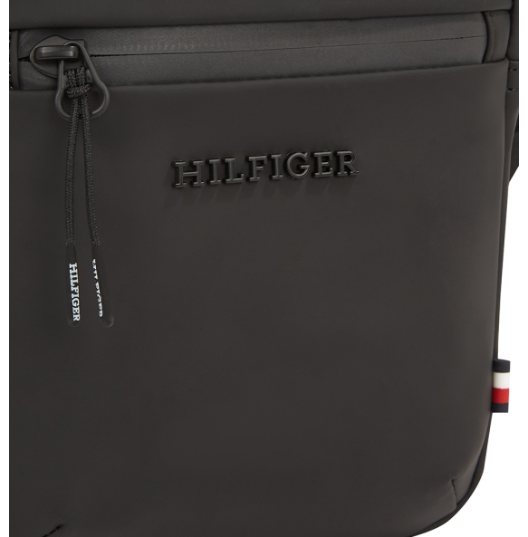 Τσάντα TOMMY HILFIGER TH Logo Mini Reporter 13498 Μαύρο