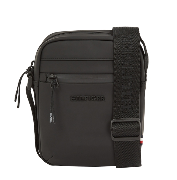 Τσάντα TOMMY HILFIGER TH Logo Mini Reporter 13498 Μαύρο