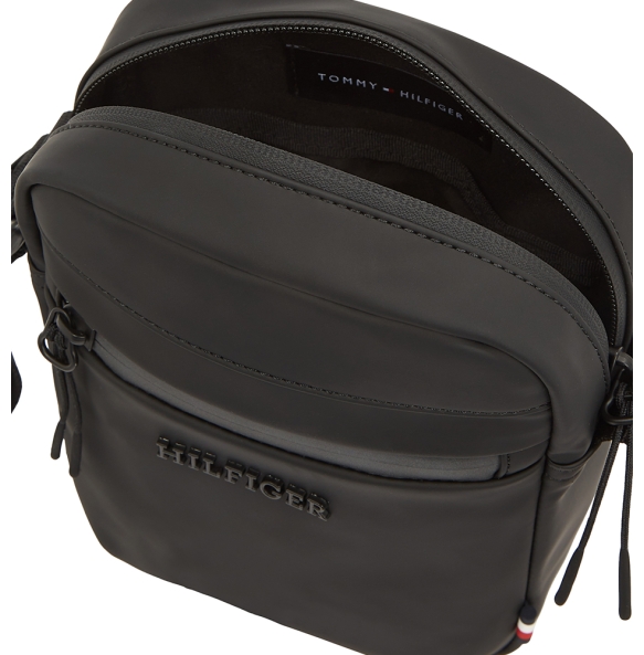 Τσάντα TOMMY HILFIGER TH Logo Mini Reporter 13498 Μαύρο
