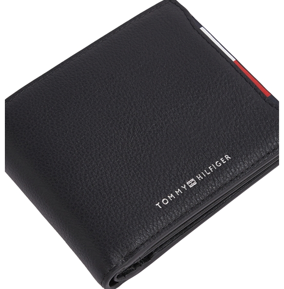 TOMMY HILFIGER TH Central CC Flap and Coin 13515 Μαύρο TOMMY HILFIGER TH Central CC Flap and Coin 13515 Μαύρο