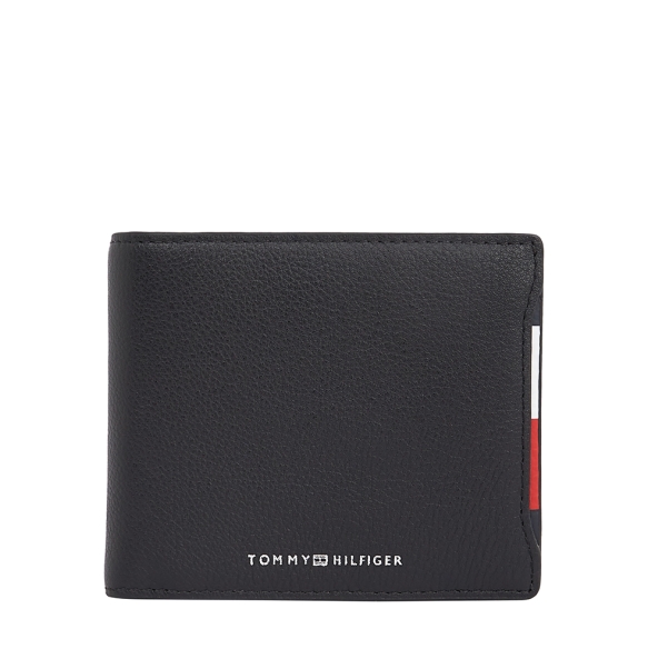 TOMMY HILFIGER TH Central CC Flap and Coin 13515 Μαύρο TOMMY HILFIGER TH Central CC Flap and Coin 13515 Μαύρο