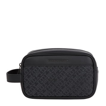 Τσαντάκι TOMMY HILFIGER TH Monogram Washbag 13528 Μαύρο