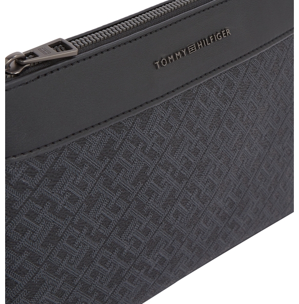 Tσαντάκι Χειρός TOMMY HILFIGER TH Monogram AM0AM13529 Μαύρο