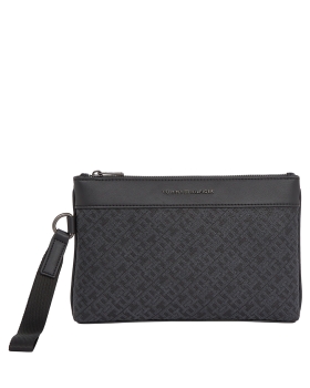 Tσαντάκι Χειρός TOMMY HILFIGER TH Monogram AM0AM13529 Μαύρο