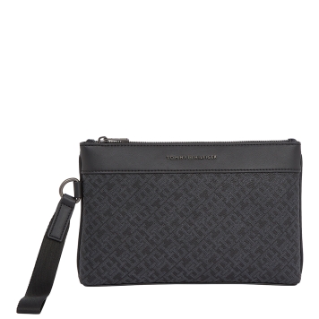 Tσαντάκι Χειρός TOMMY HILFIGER TH Monogram AM0AM13529 Μαύρο