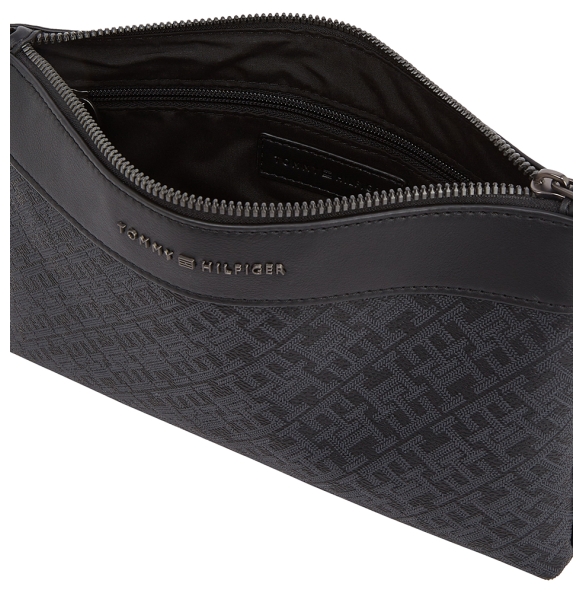 Tσαντάκι Χειρός TOMMY HILFIGER TH Monogram AM0AM13529 Μαύρο