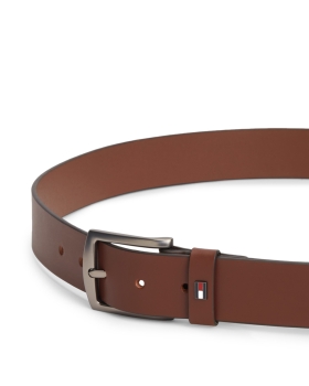 Ζώνη TOMMY HILFIGER Denton Enamel Flag 3.5 13536 Καφέ