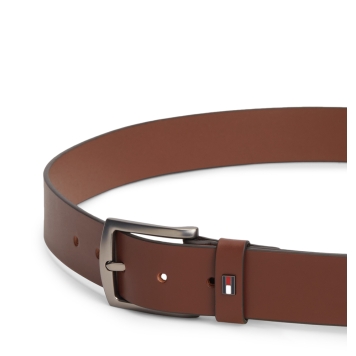 Ζώνη TOMMY HILFIGER Denton Enamel Flag 3.5 13536 Καφέ