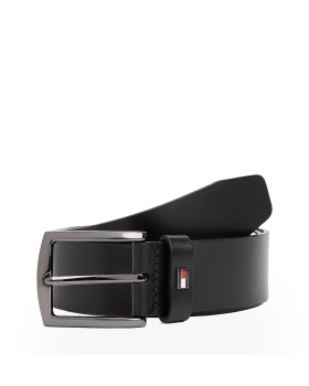Ζώνη TOMMY HILFIGER Denton Enamel Flag 3.5 13536 Μαύρο