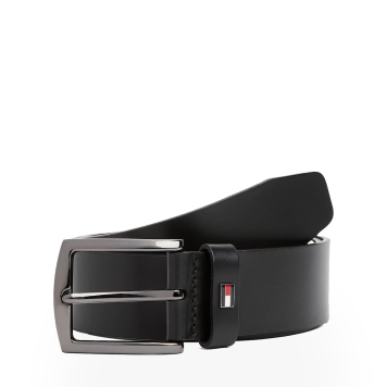 Ζώνη TOMMY HILFIGER Denton Enamel Flag 3.5 13536 Μαύρο