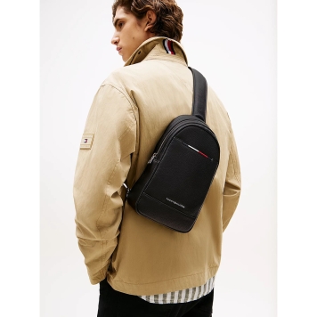 Τσάντα TOMMY HILFIGER TH Central Sling Bag 13575 Μαύρο