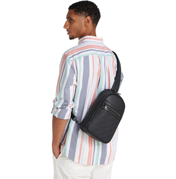Τσάντα TOMMY HILFIGER TH Monogram Sling Bag 13578 Μαύρο