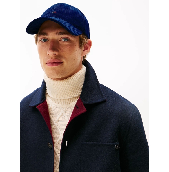 Kαπέλο TOMMY HILFIGER Corduroy Baseball Cap 13583 Μπλε