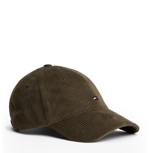 Kαπέλο TOMMY HILFIGER TH Flag Corduroy Baseball Cap 13583 Πράσινο