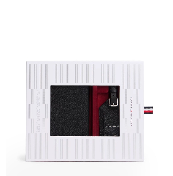 Θήκη Διαβατηρίου TOMMY HILFIGER TH Flag 13606 Μαύρο