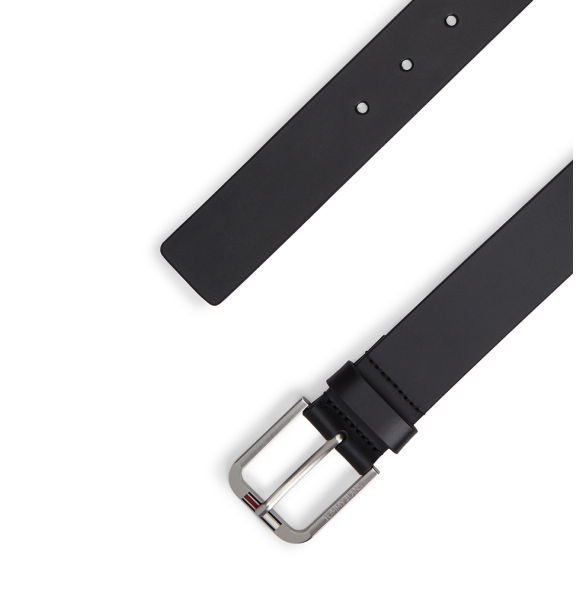 Ζώνη TOMMY HILFIGER Austin Signature Square Buckle 3.5 13686 Μαύρο