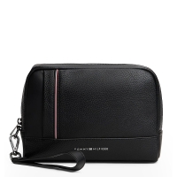 Τσαντάκι Χειρός TOMMY HILFIGER Signature Tape Pouch 13790 Μαύρο