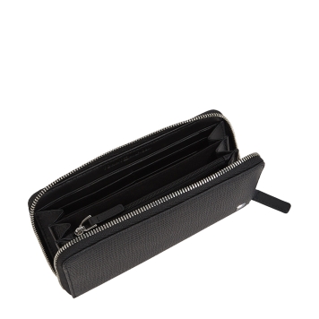 Πορτοφόλι TOMMY HILFIGER TH Flag Zip Around Wallet 13805 Μαύρο