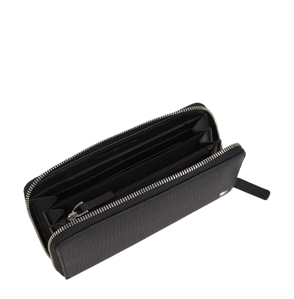 Πορτοφόλι TOMMY HILFIGER TH Flag Zip Around Wallet 13805 Μαύρο