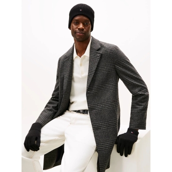 Σετ Σκούφος και Γάντια TOMMY HILFIGER TH Flag 13806 Μαύρο