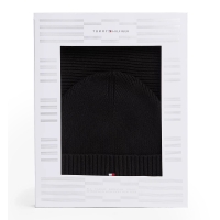 Σετ Σκούφος και Κασκόλ TOMMY HILFIGER TH Flag 13807 Μαύρο