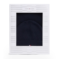 Σετ Σκούφος και Κασκόλ TOMMY HILFIGER TH Flag 13807 Μπλε