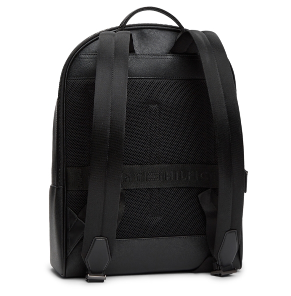 Δερμάτινο σακίδιο TOMMY HILFIGER TH Business Leather 13981 Μαύρο Δερμάτινο σακίδιο TOMMY HILFIGER TH Business Leather 13981 Μαύρο