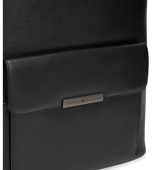 Δερμάτινο σακίδιο TOMMY HILFIGER TH Business Leather 13981 Μαύρο Δερμάτινο σακίδιο TOMMY HILFIGER TH Business Leather 13981 Μαύρο