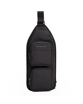Τσάντα TOMMY HILFIGER REPREVE SLINGPACK AM0AM14151 Μαύρο