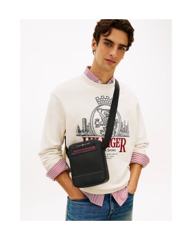 Τσαντάκι TOMMY HILFIGER TH Foundaiton Mini Reporter 14156 Μαύρο