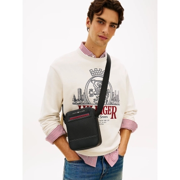 Τσαντάκι TOMMY HILFIGER TH Foundaiton Mini Reporter 14156 Μαύρο