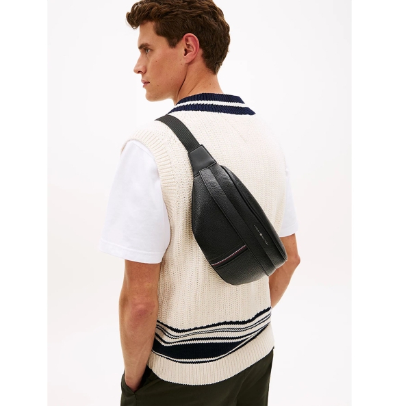 Τσαντάκι μέσης TOMMY HILFIGER TH Central BumBag 14171 Μαύρο Τσαντάκι μέσης TOMMY HILFIGER TH Central BumBag 14171 Μαύρο