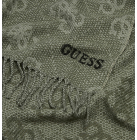 Κασκόλ GUESS Boston Jacquard AM9562POL03 Λαδί Κασκόλ GUESS Boston Jacquard AM9562POL03 Λαδί