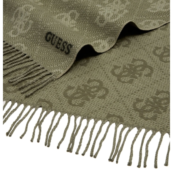 Κασκόλ GUESS Boston Jacquard AM9562POL03 Λαδί Κασκόλ GUESS Boston Jacquard AM9562POL03 Λαδί
