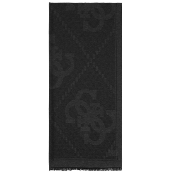 Κασκόλ Guess Scarf Jacquard AM9567POL03 Μαύρο
