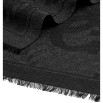 Κασκόλ Guess Scarf Jacquard AM9567POL03 Μαύρο
