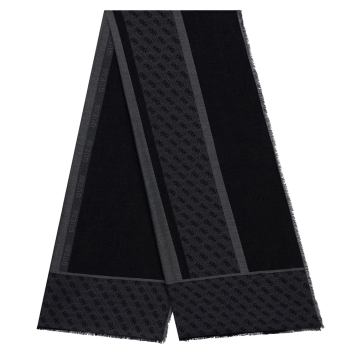 Κασκόλ Guess Boston Scarf Jacquard AM9619MOD03 Μαύρο