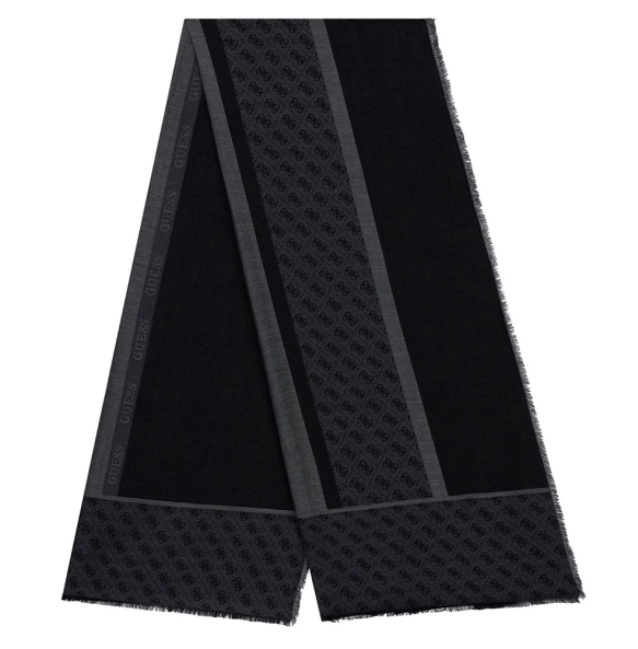 Κασκόλ Guess Boston Scarf Jacquard AM9619MOD03 Μαύρο Κασκόλ Guess Boston Scarf Jacquard AM9619MOD03 Μαύρο
