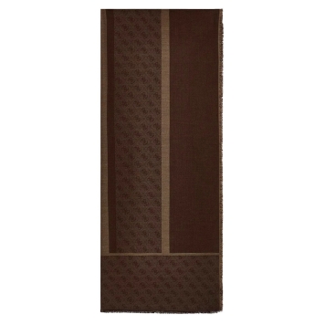 Κασκόλ Guess Boston Scarf Jacquard AM9619MOD03 Καφέ