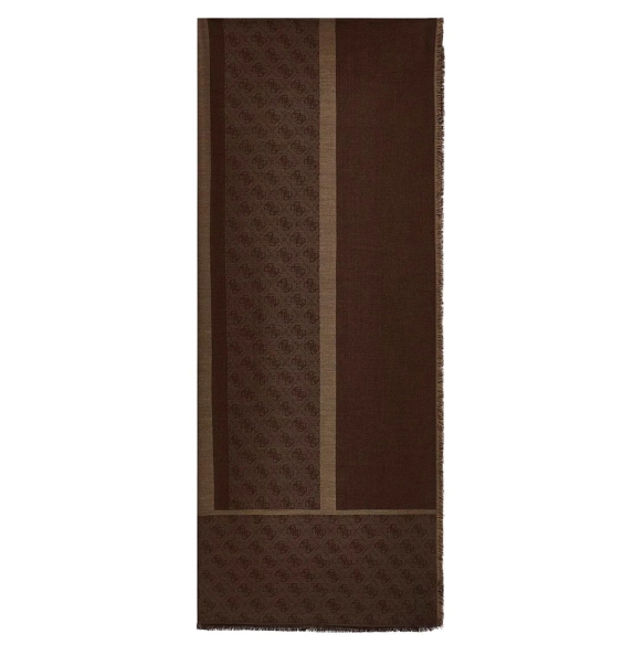 Κασκόλ Guess Boston Scarf Jacquard AM9619MOD03 Καφέ Κασκόλ Guess Boston Scarf Jacquard AM9619MOD03 Καφέ
