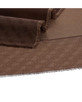 Κασκόλ Guess Boston Scarf Jacquard AM9619MOD03 Καφέ